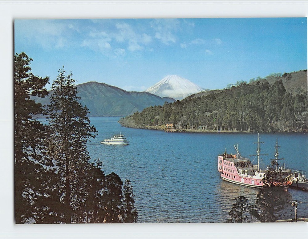 Postcard Lake Ashi Hakone Japan