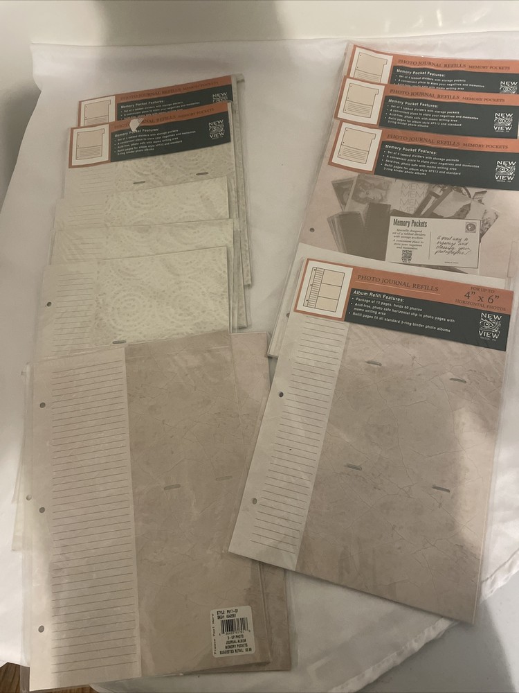 Big Lot Photo Journal Refill Pages  Up To 4x6