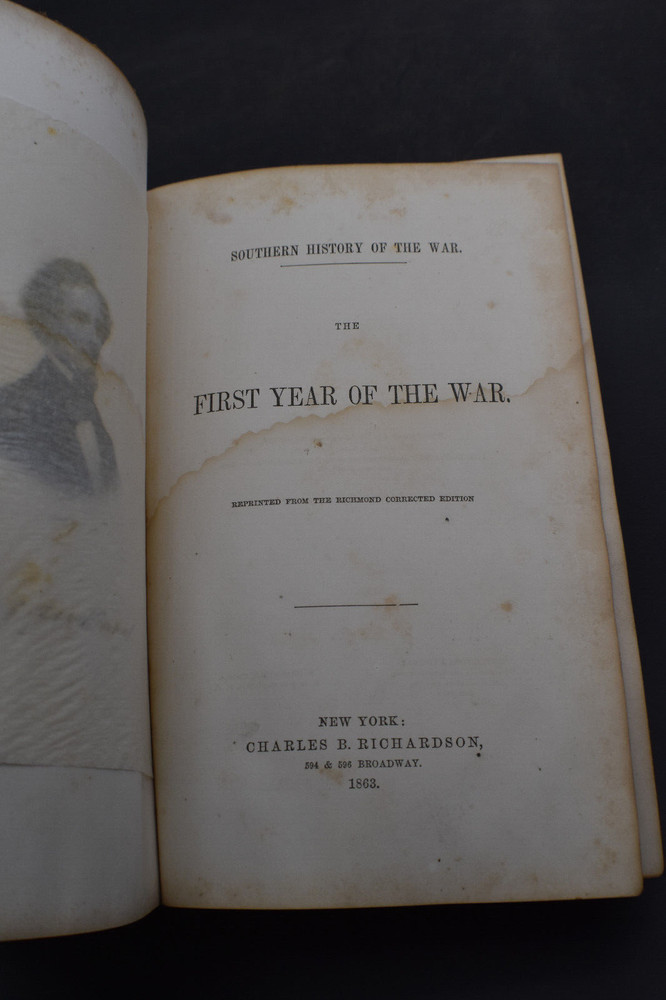 1862 *FIRST* The First Year of the War (American Civil War) by Edward A. Pollard