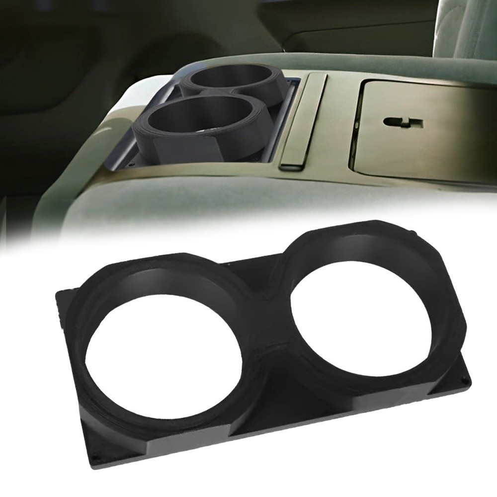 Black Center Console Dual Cup Holder Fit for Ford For F250 For F350 1992 1997