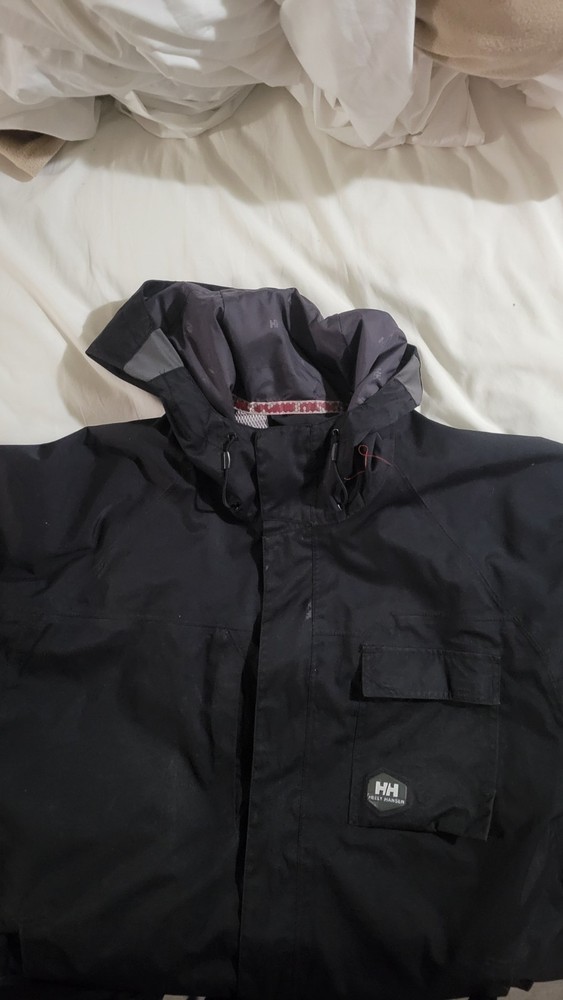 Mens Black HELLY HANSEN Tech Waterproof --Ski/ Snowboarding Jacket Parka size XL