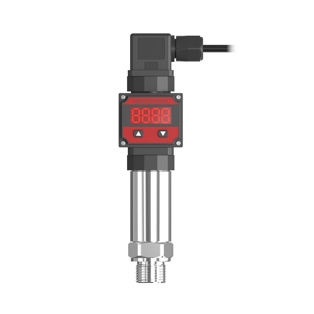 LEFOO Digital Pressure Transmitter 4-20mA Pressure Sensor Transducer with LCD Di