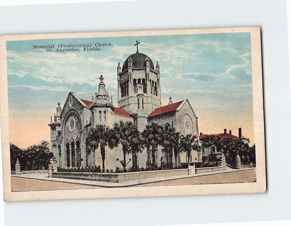 Postcard Memorial Presbyterian Church St. Augustine Florida USA