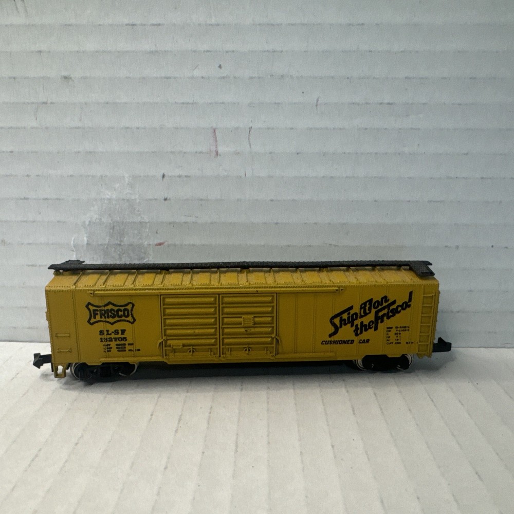 Trix N Scale Frisco 50 Foot Box Car W Metal Wheels For Train Set Layout