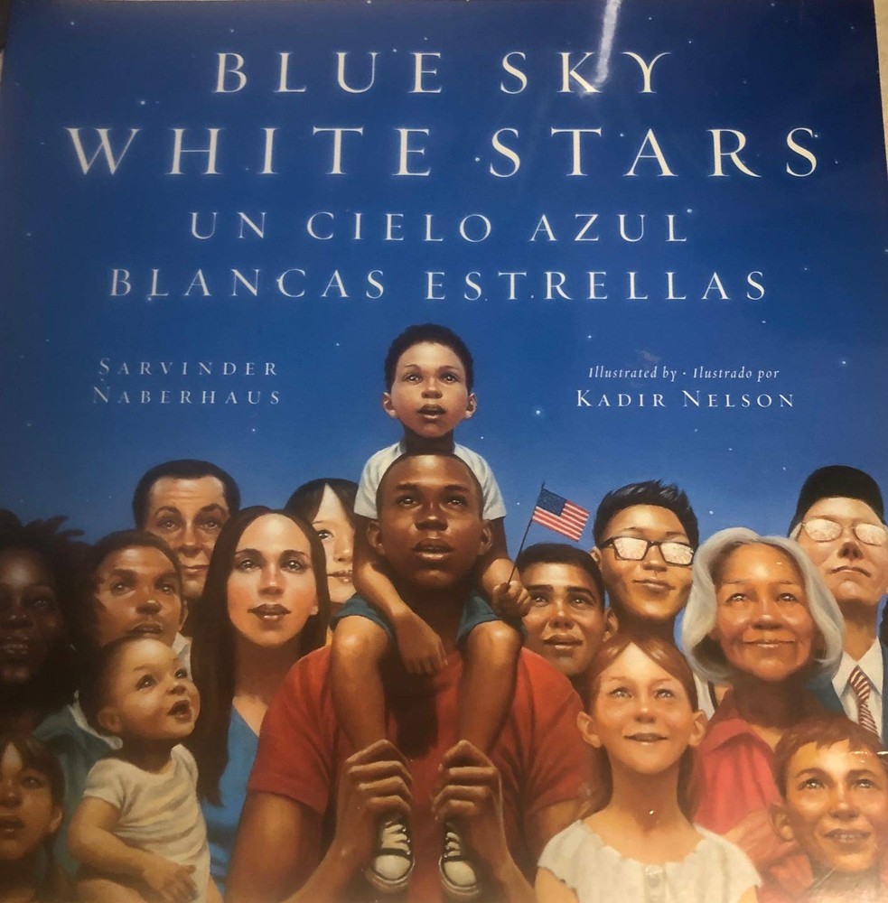 Blue Sky White Stars - - Acceptable - See condition notes