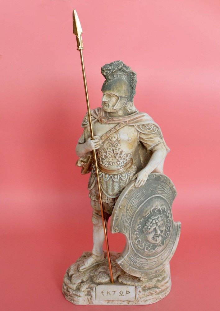 Prince Hector Trojan War Hero Statue - Homer's Iliad Warrior Sculpture