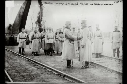 Photo:Archduke Freidrich,Exzellen Freiherr von Kirkbach,Lauterbach,Austria