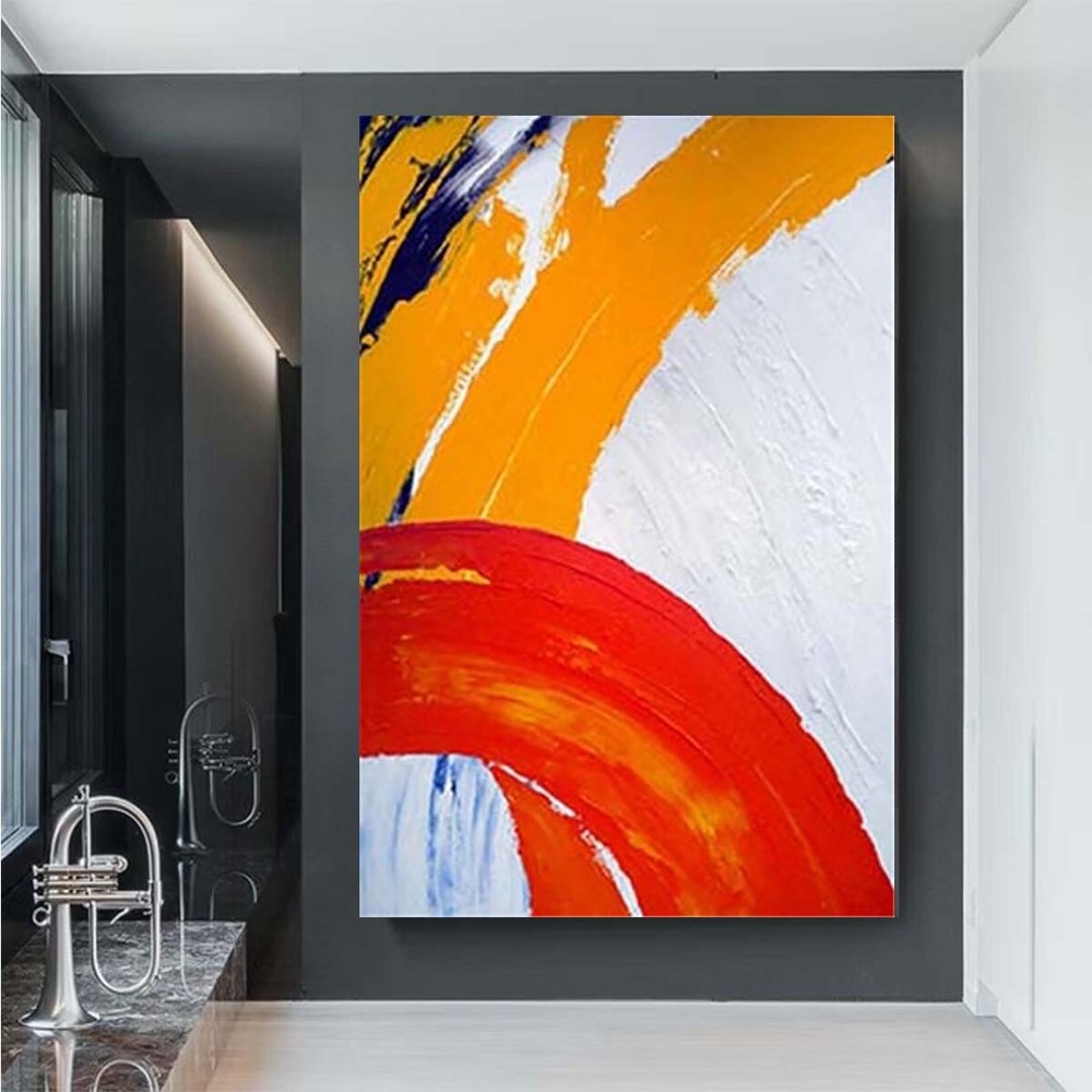 Nordic Modern Abstract Minimalist Oil Painting Hand Painted Canvas Decoration