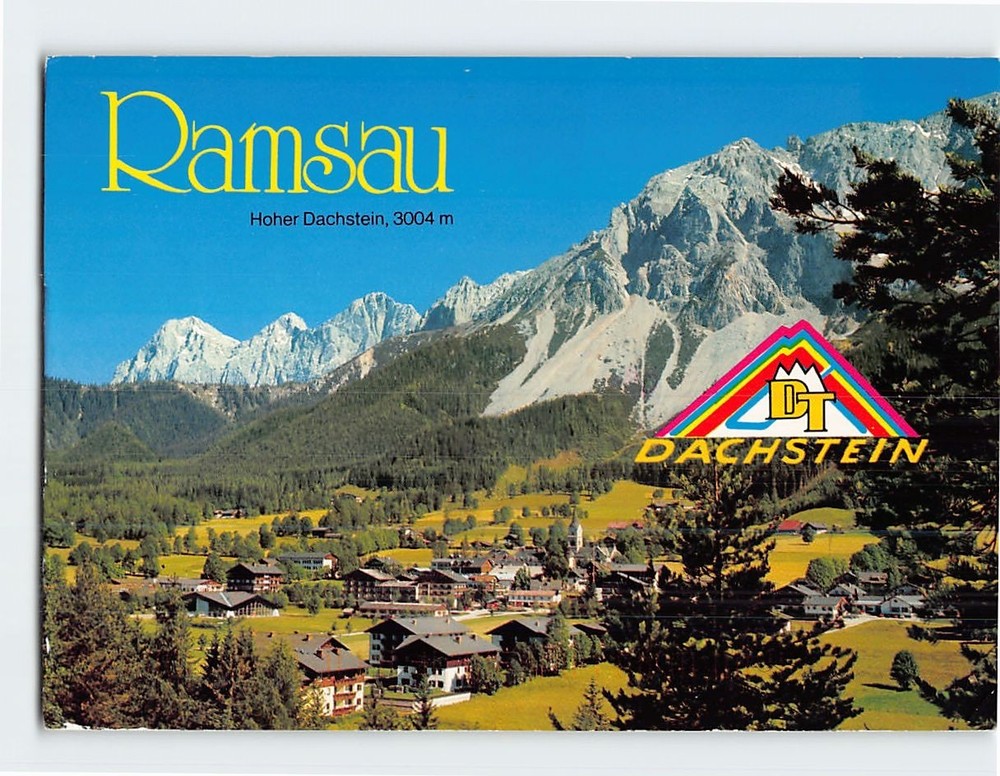 Postcard Panoramic View Ramsau am Dachstein in Austria