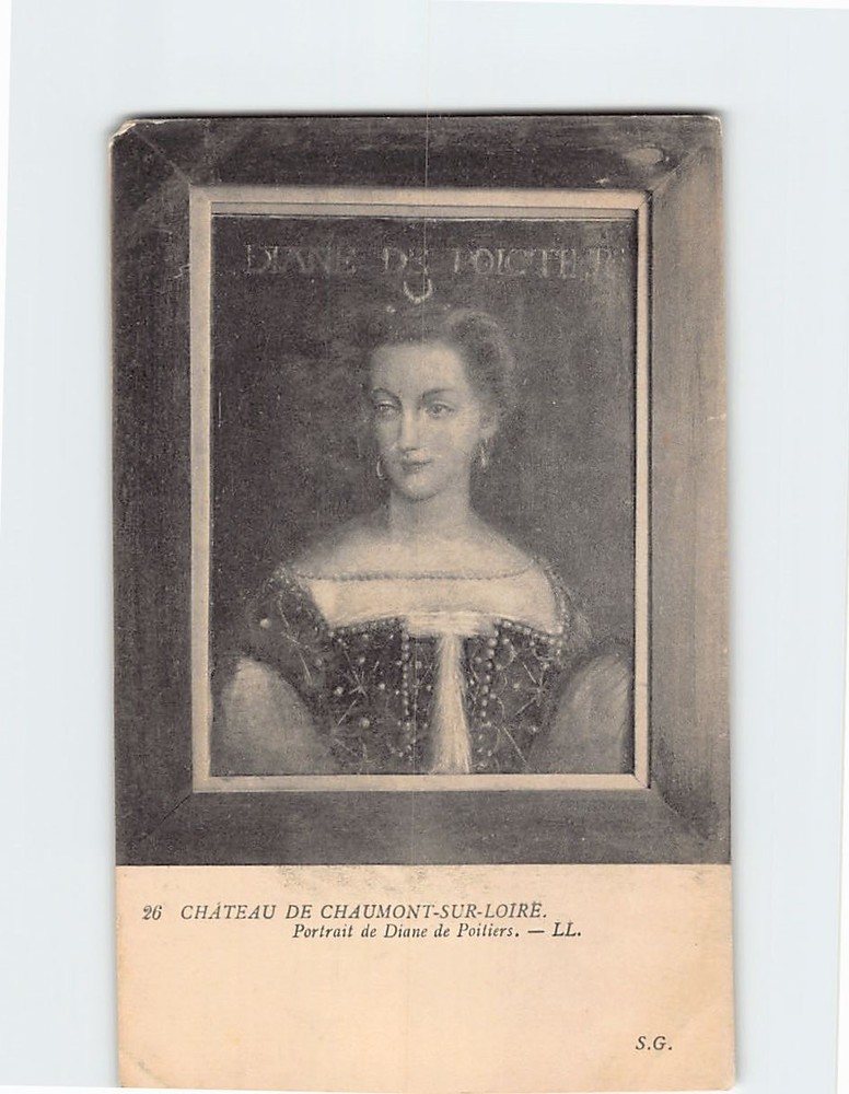 Postcard Portrait of Diane de Poitiers