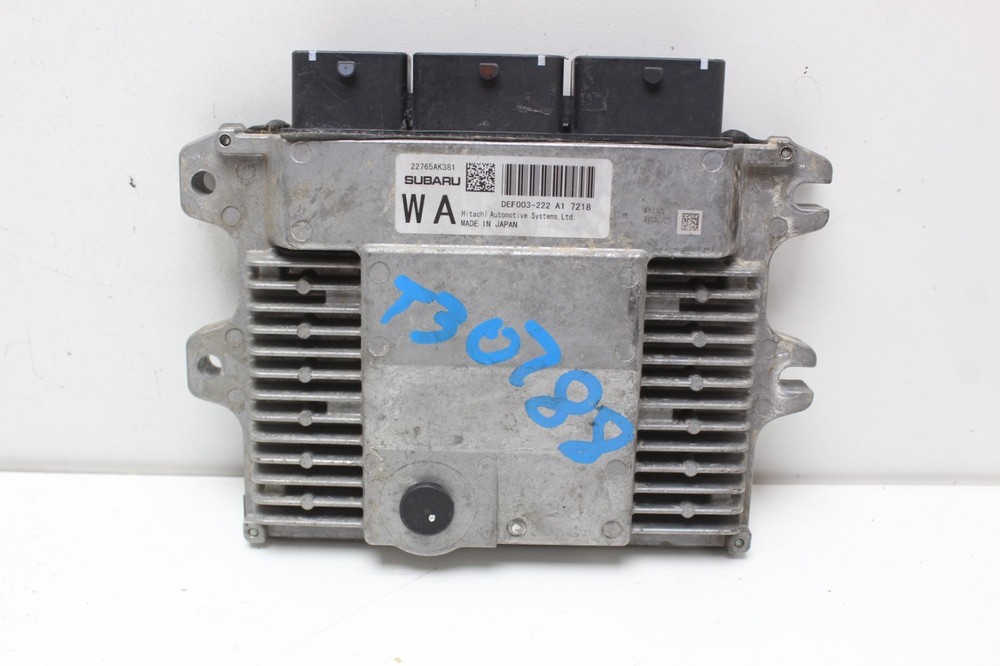 2017 17 ENGINE COMPUTER SUBARU WRX  22765AK381 DEF003-222 A1 ECM ECU OEM