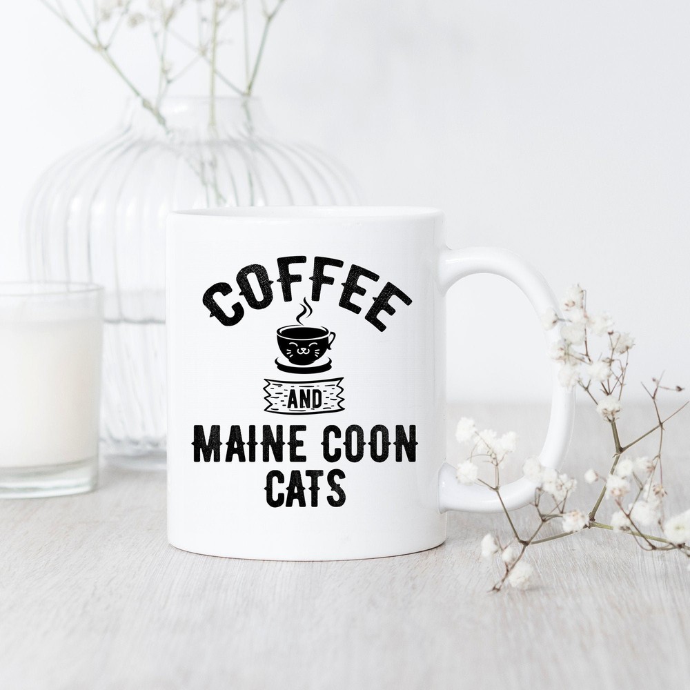 Coffee And Maine Coon Cats Mug Maine Coon Mug Maine Coon Gift Maine Coon Lover