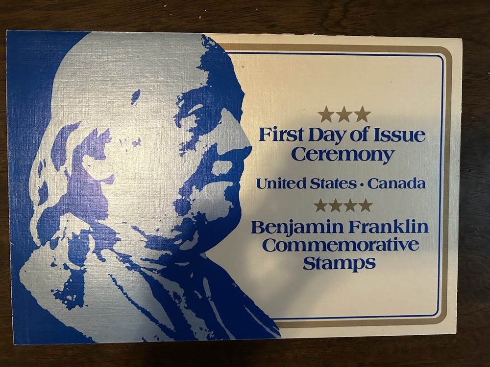 First Day Of Issue Ceremony, Benjamin Franklin Commemorative Stamps