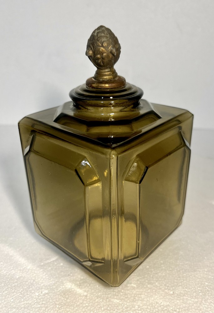 Vintage Smoked Glass Pinecone Finial Porch Light Shade with 3 Inch Fitter  