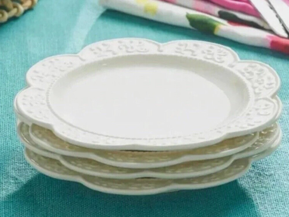 Princess House Marbella Lunch Plates Set of 4 (1701) New!