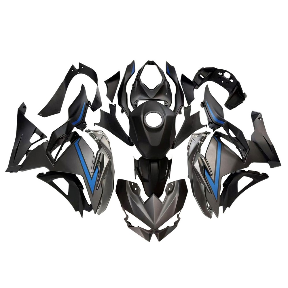 Blue Black Fairing Kit for 2024 2025 Kawasaki Ninja 500 EX500 Injection Bodywork