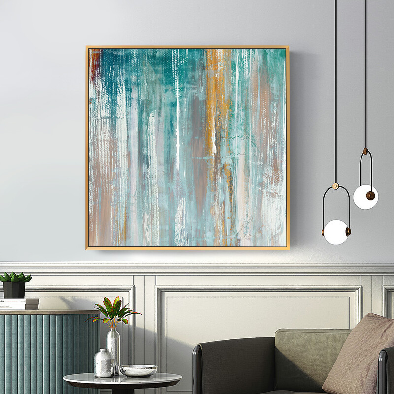 Hanging Painting Minimalist Fashion Glorious Fantasy Square Restaurant Triple