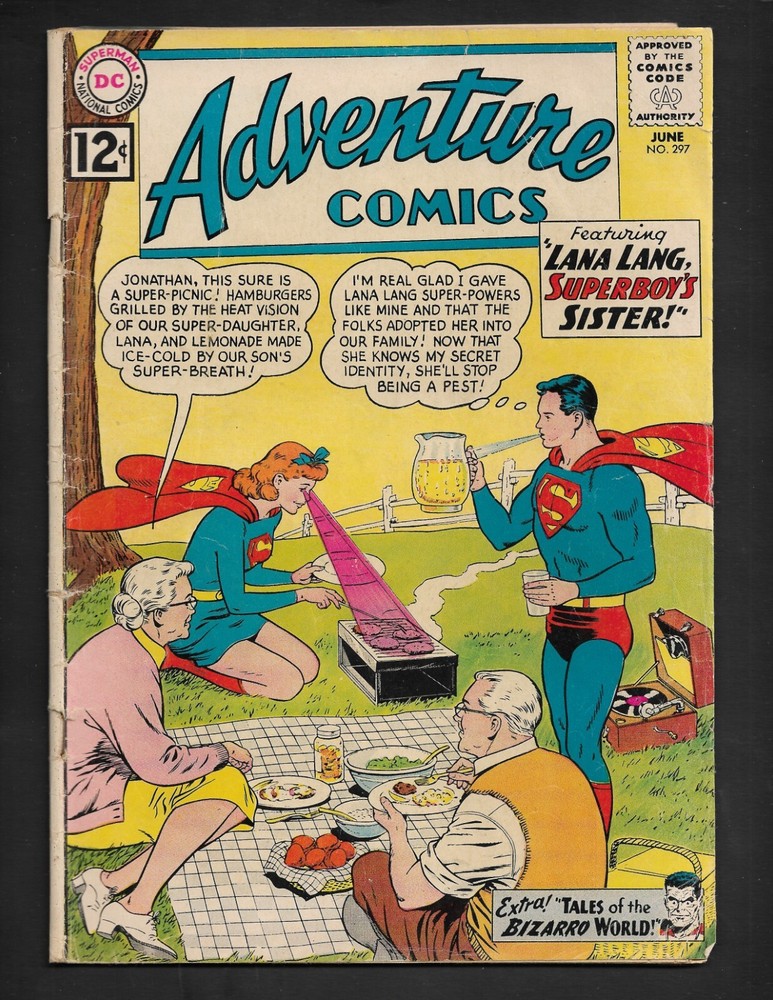 Adventure Comics DC #297 1962 Superboy Bizarro Vintage Silver Age Free shipping