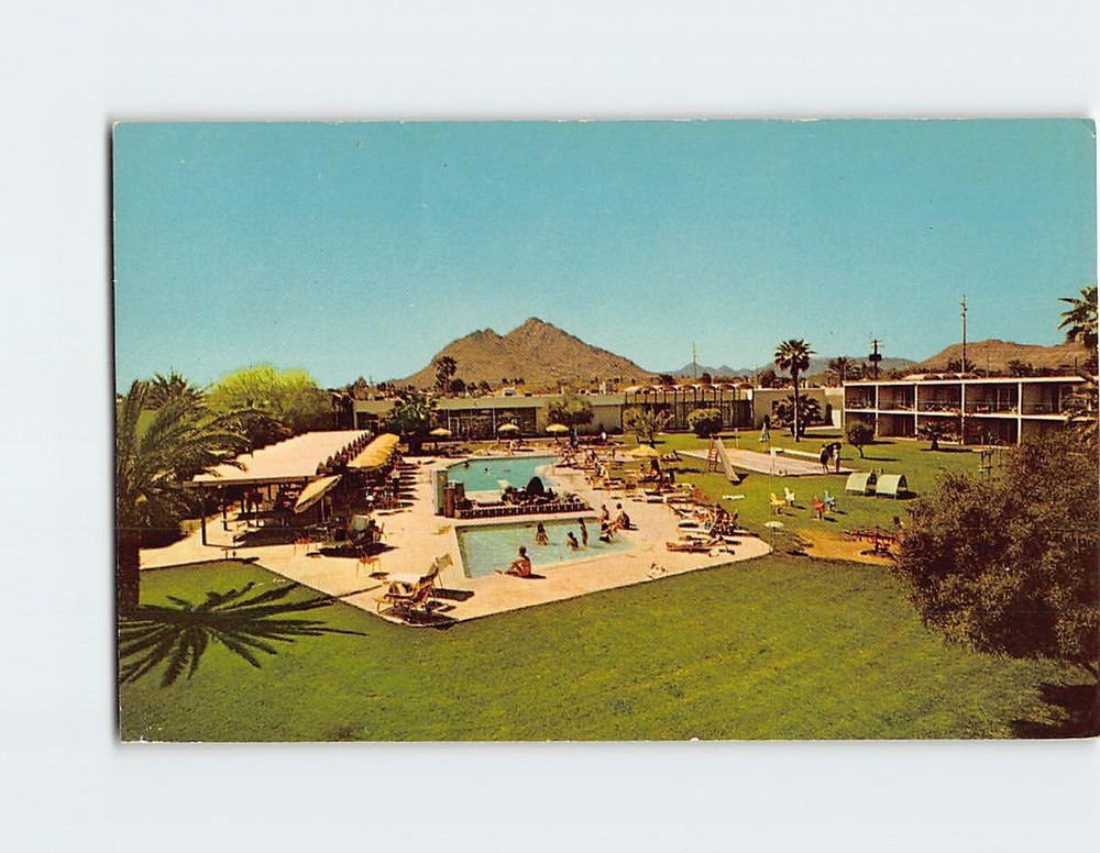 Postcard Swimming Pool At Executive House Arizonian Scottsdale Arizona
