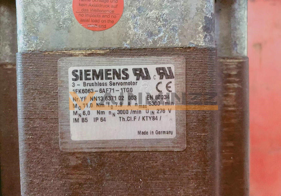 1PC Siemens Servo Motor 1FK6063-6AF71-1TG0 Used