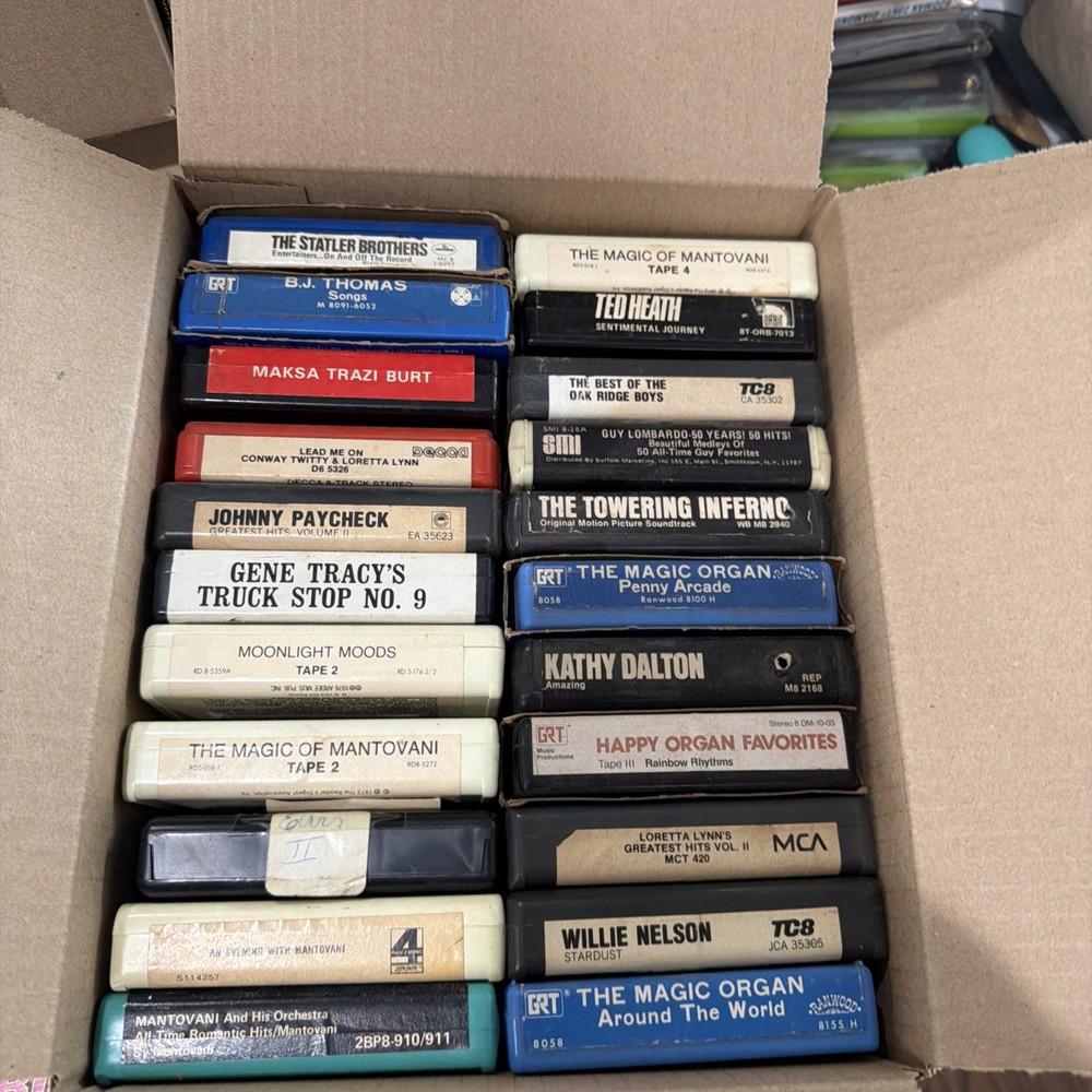 Lot 5 - Of 22 Random Vintage 8 Track Tapes must look