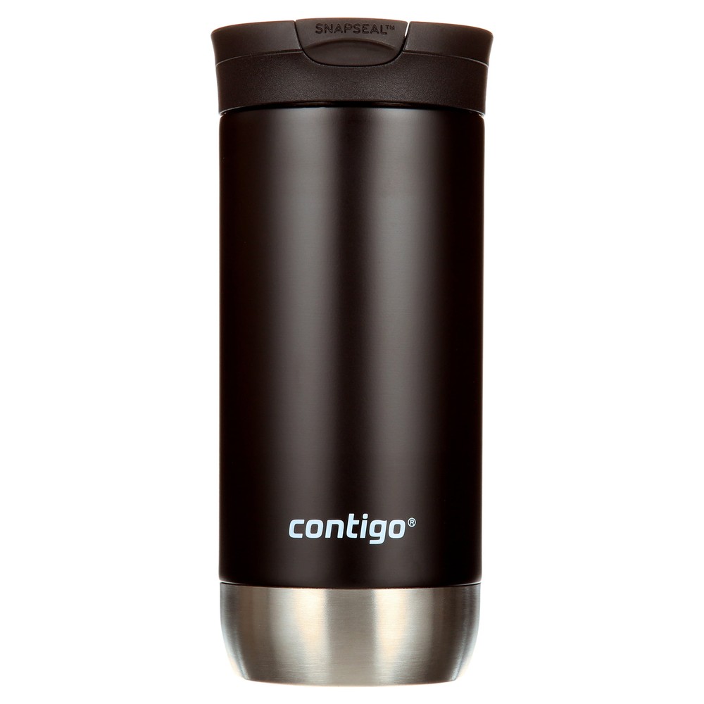 Contigo Huron 2.0 Stainless Steel Travel Mug with SNAPSEAL Lid Licorice,16 fl oz