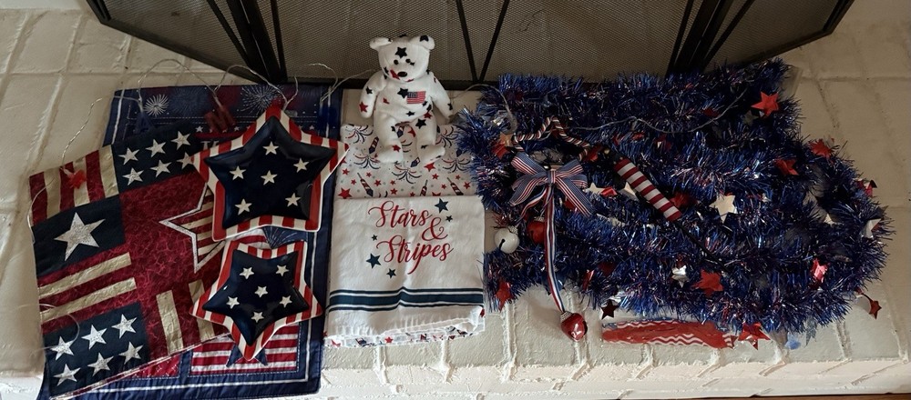 Assorted Red White & Blue Patriotic 4th of July Independence Day’s Decorations