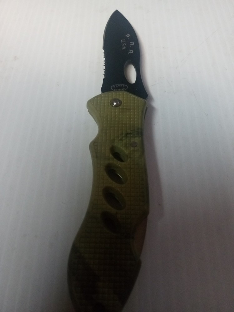 Military Green Pocket Knife with 3-3.5 Inch Blade