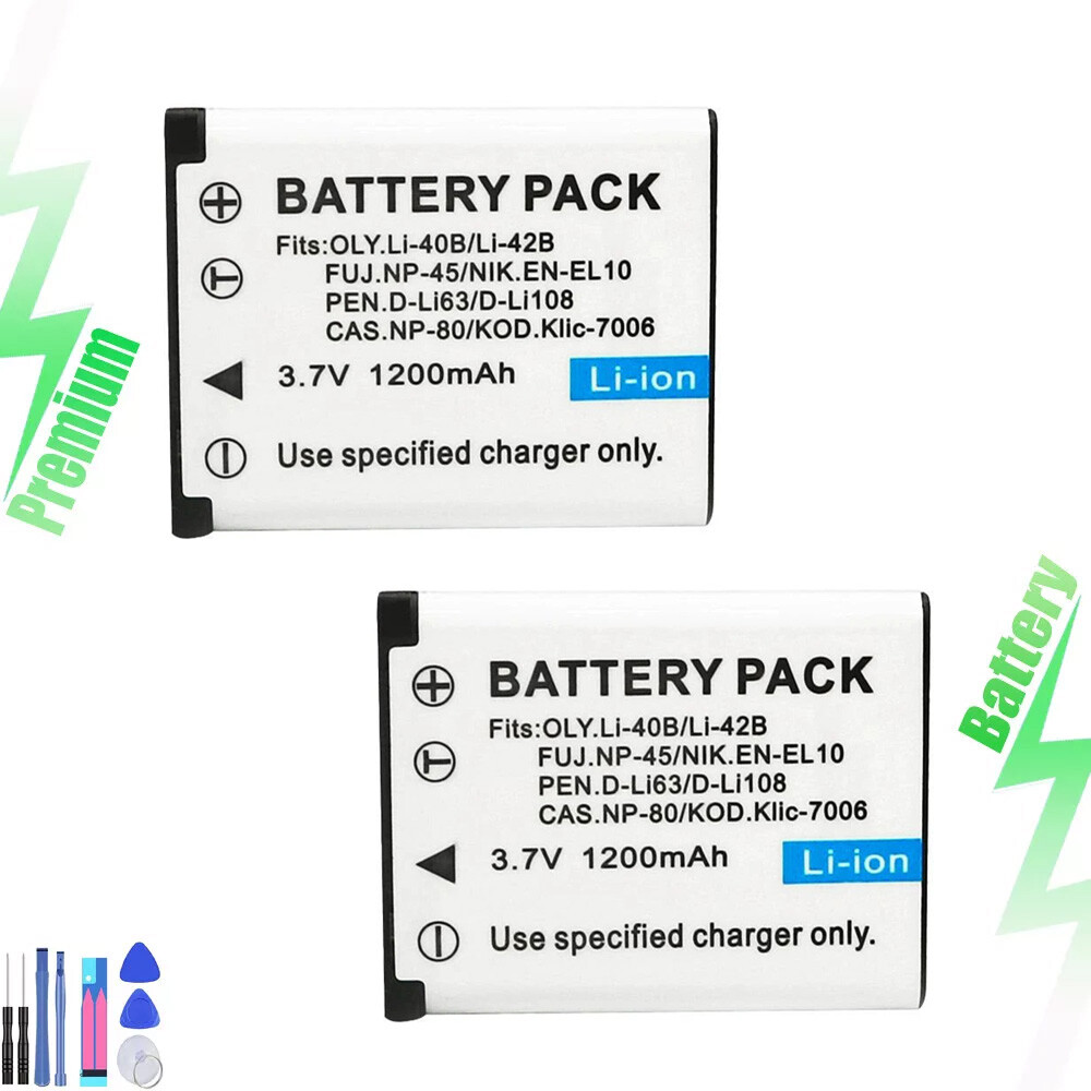 2x Replacement Battery Pack for Kodak KLIC-7006 LB-012 Battery K7006