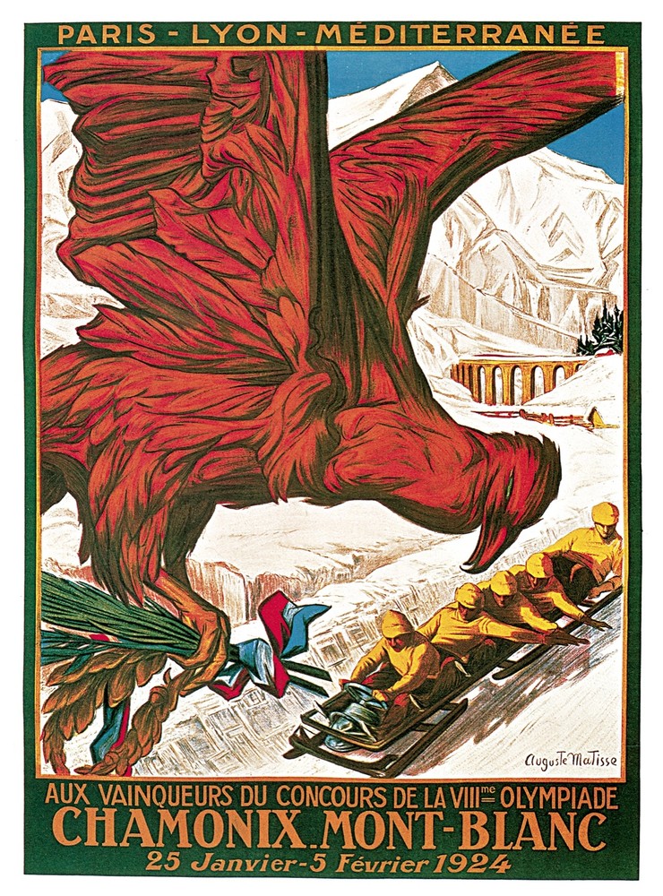 Decor Paris Mediterranean Travel Poster. Fine Graphic Design. Home Wall Art.1959