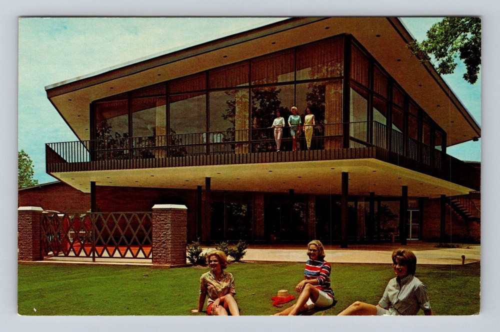 Gilbertsville KY-Kentucky, The Village Inn, Kentucky Dam Park Vintage Postcard