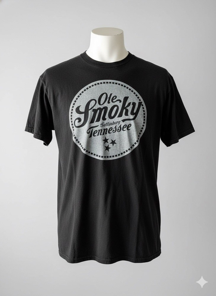 Ole Smoky Gatlinburg Tennessee  Mens T Shirt XL  Moonshine Black Southern Whisky