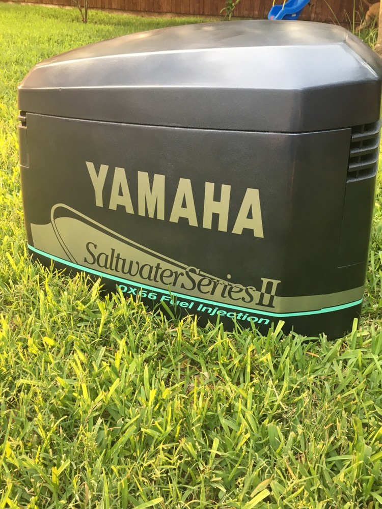 Yamaha OX66 Saltwater Series II Outboard Decals stickers silver & Seafoam green