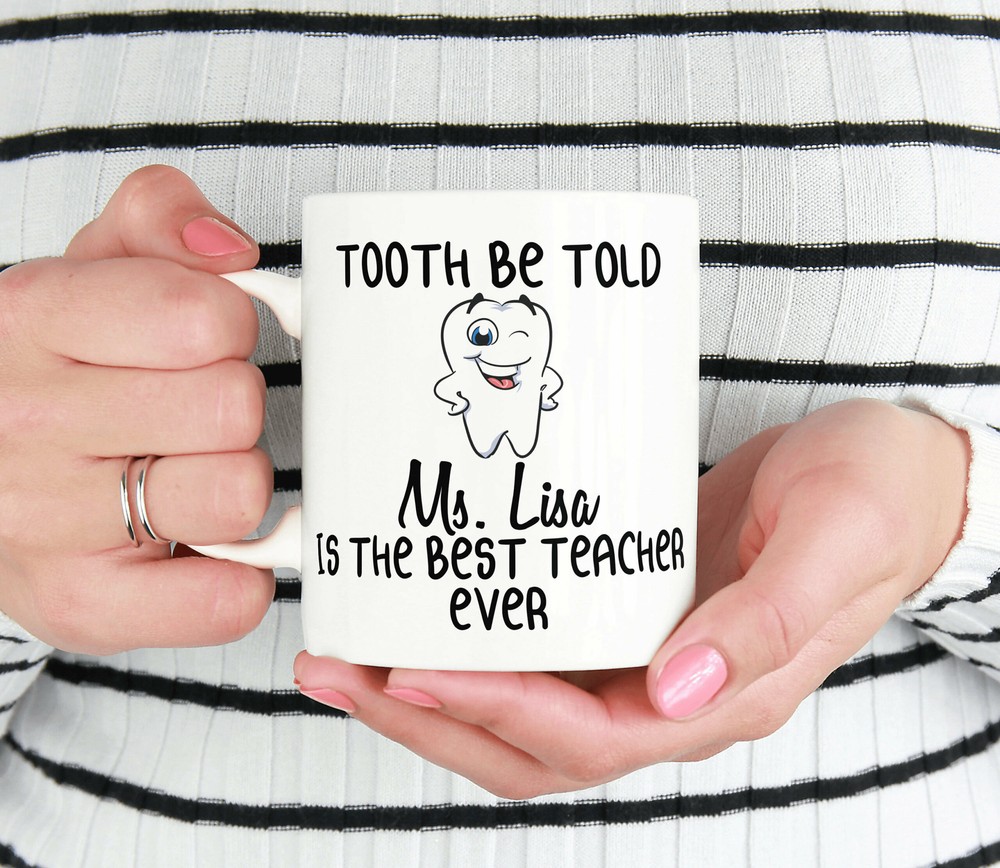 Custom Dentist Teacher Gift Dentist School Dental Professor Mug Personalized