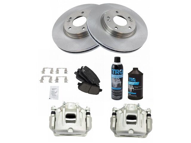 Front TRQ Brake Pad Rotor and Caliper Set fits Kia Sorento 2011-2013 66TDDB