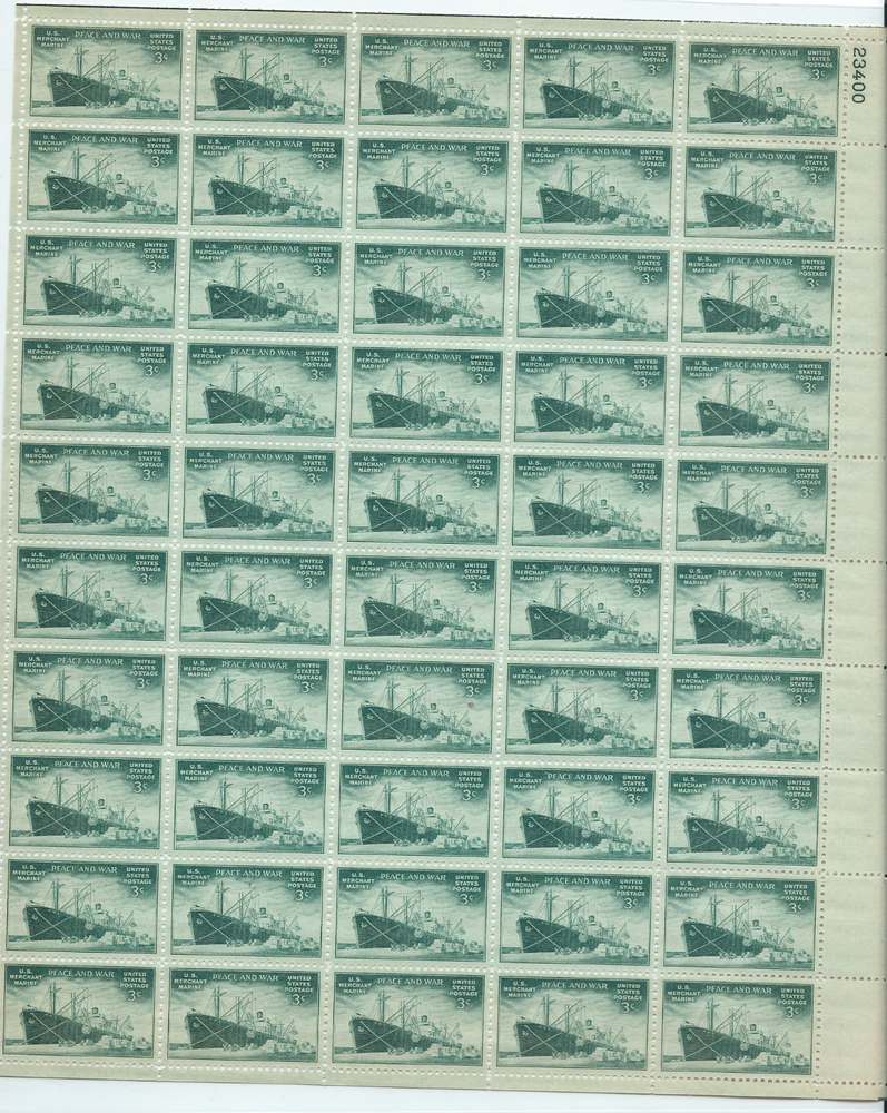 Scott #939...3 Cent...Merchant Marine...Sheet of 50