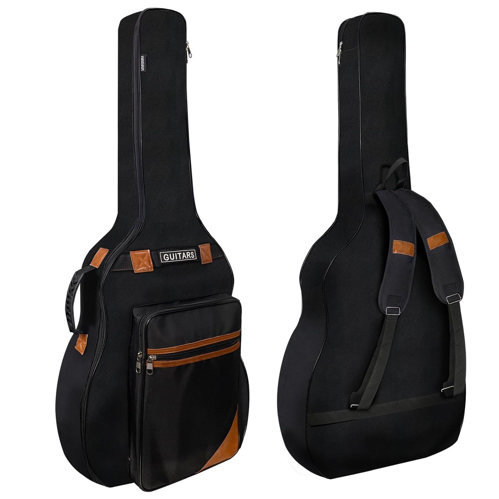 Acoustic Guitar Bag 0.5-inch Extra Thick Padding, 40 41 42 inch Gig Bag with ...