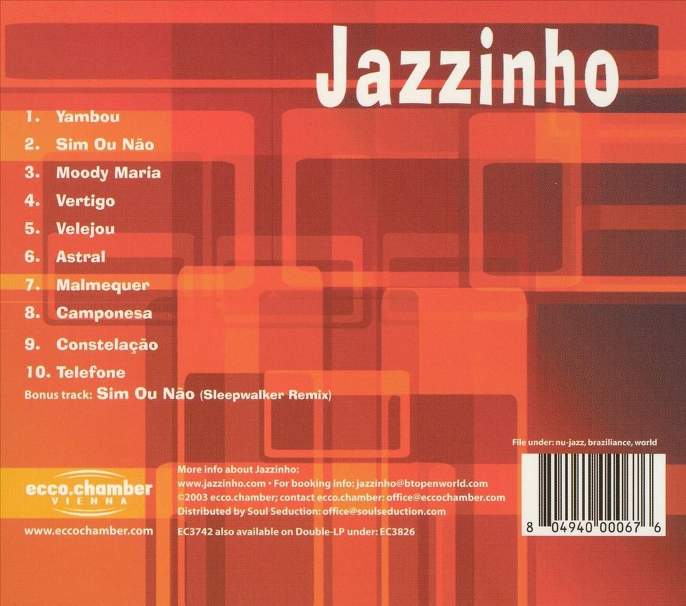 JAZZINHO JAZZINHO [2003] NEW CD