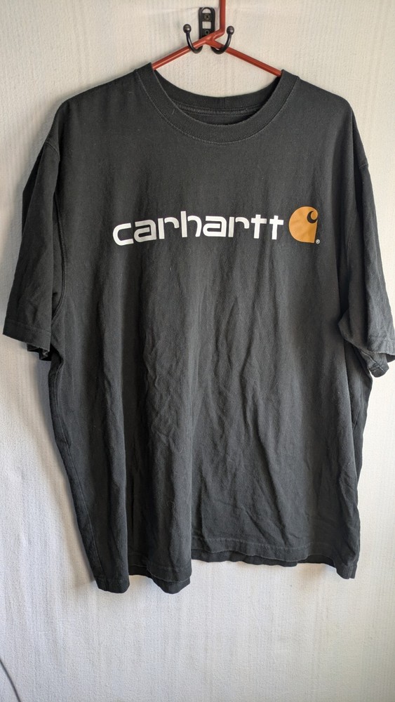 Carhartt Men's Loose Fit Gray Graphic T-Shirt XL Workwear Casual Utility Top