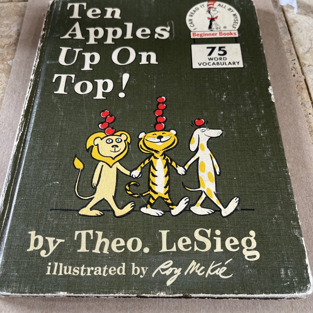 Theo LeSieg Ten Apples Up On Top! Dr Seuss 1st edition 1st impression 1961 US