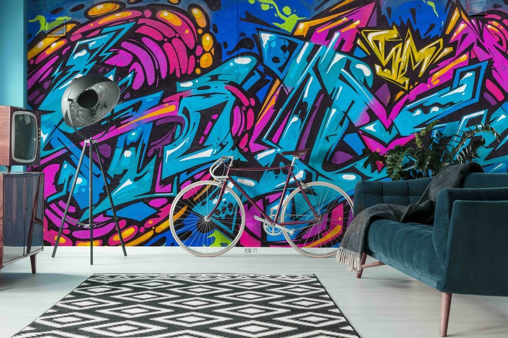 3D Color Abstract Graffiti Wall Murals Wallpaper Murals Wall Sticker Wall 81-image