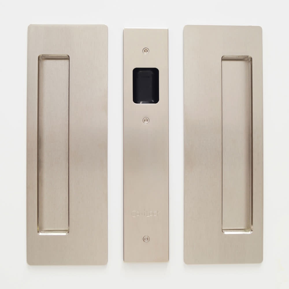 Cavilock CL400A-NL-38 Nickel Non-Latching Passage Pocket Door Pull