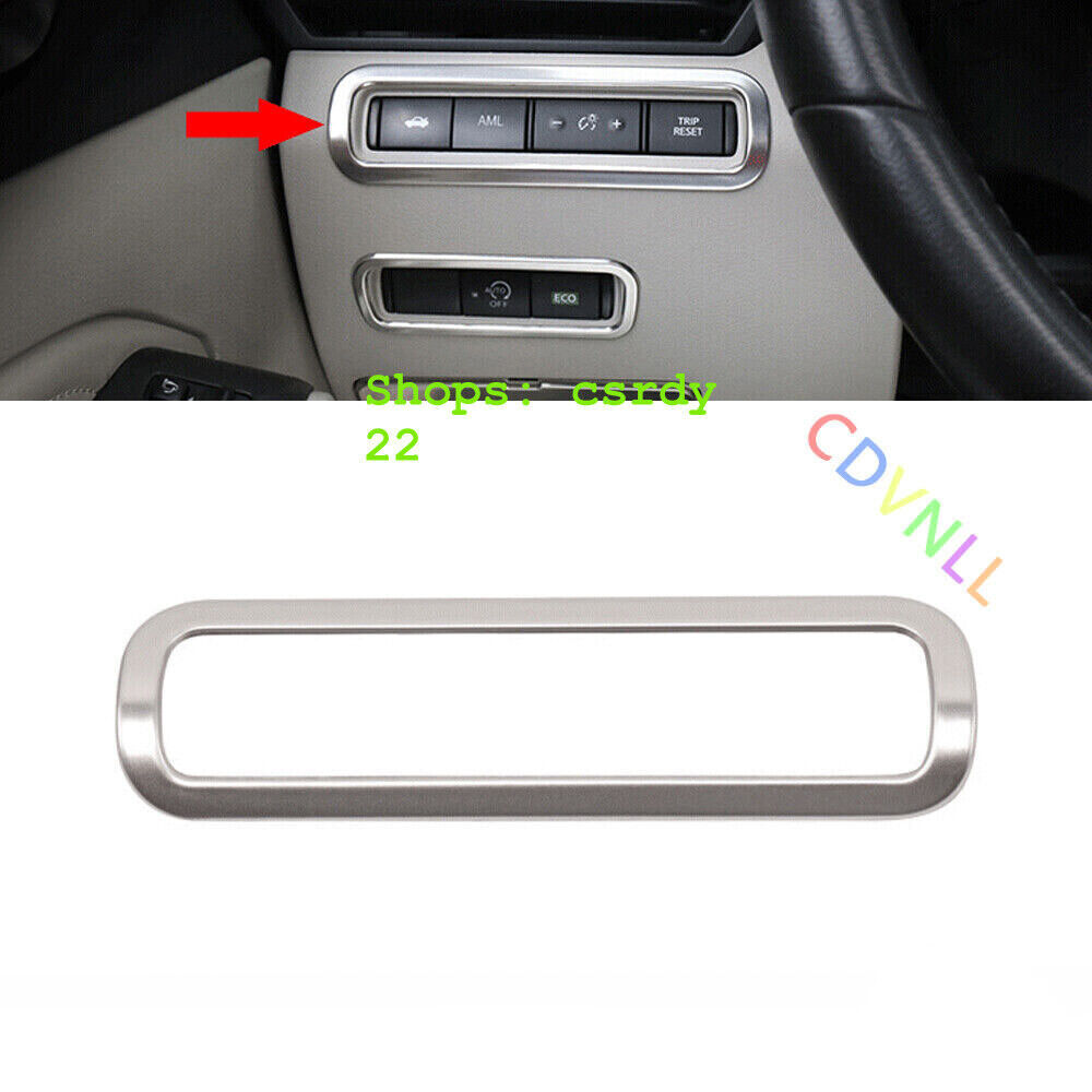 For Nissan Altima Teana 19-22 Silver Steel Back Door Tailgate Switch Frame Trim