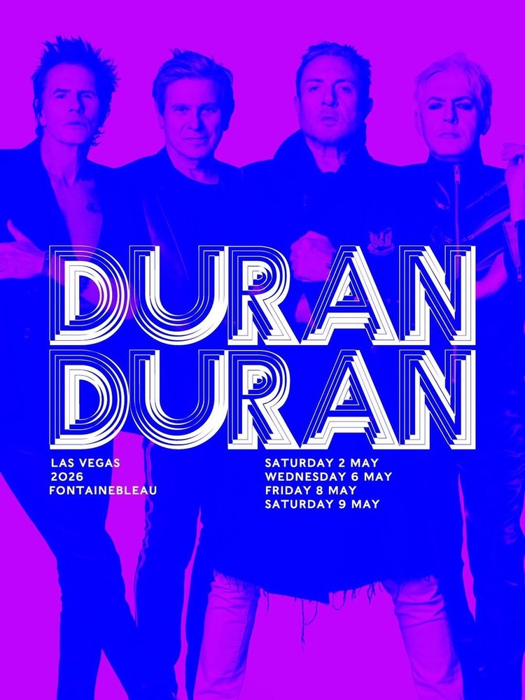 Duran Duran Las Vegas 2026 Concert Poster Fontainebleau Wall Art