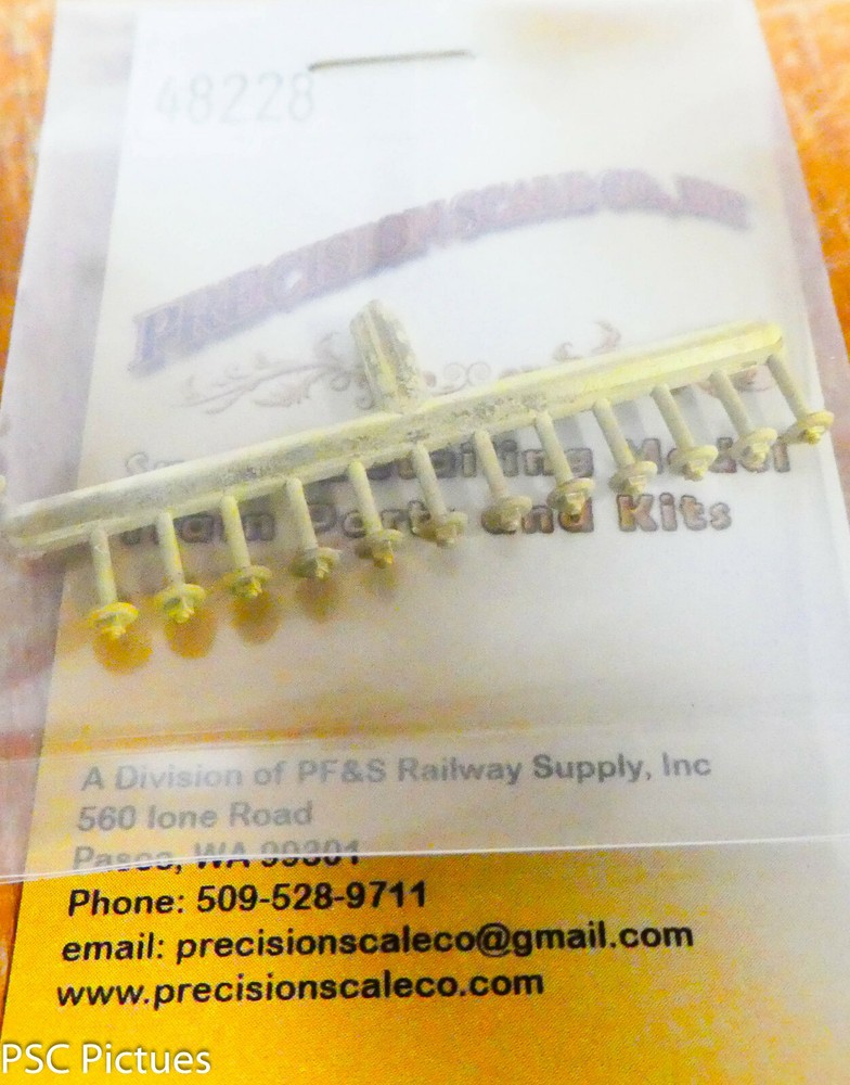 Precision Scale HO #48228 Nut-Bolt-Washer, Square .45