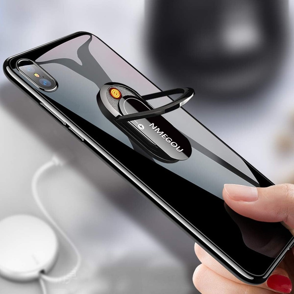 USB Cigarette Lighter Magnetic Phone Holder Car Mount for iPhone 11 & Samsung