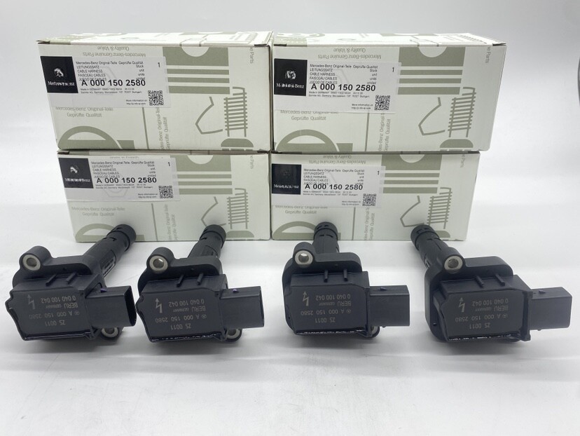 4x Ignition Coil Kit A0001502580 for Mercedes-Benz E200 C200 C250 SLK250 M271
