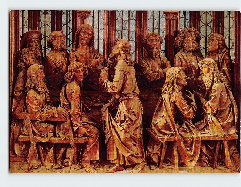Postcard Blutaltar, St. Jakobskirche, Rothenburg ob der Tauber, Germany