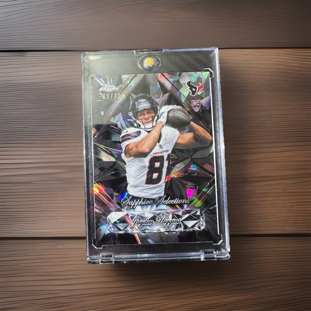 2025 Topps Chrome Sapphire Selections Jayden Higgins  RC Black Refractor /10