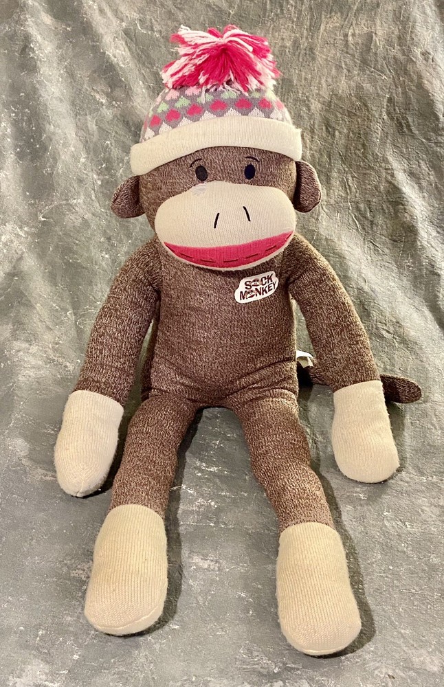 Dan Dee Sock Monkey Large Giant Plush Stuffed Animal Jumbo Doll 36 Inches Tall